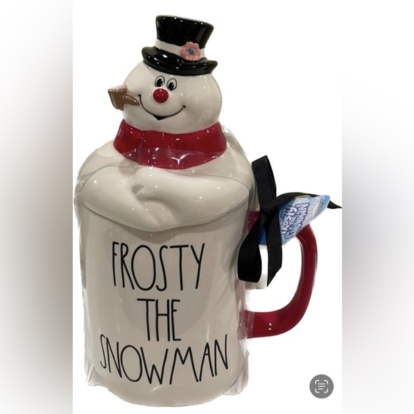 NWT ⛄️♥️ Rae Dunn Frosty the Snowman Lidded Christmas Mug - Picture 8 of 10